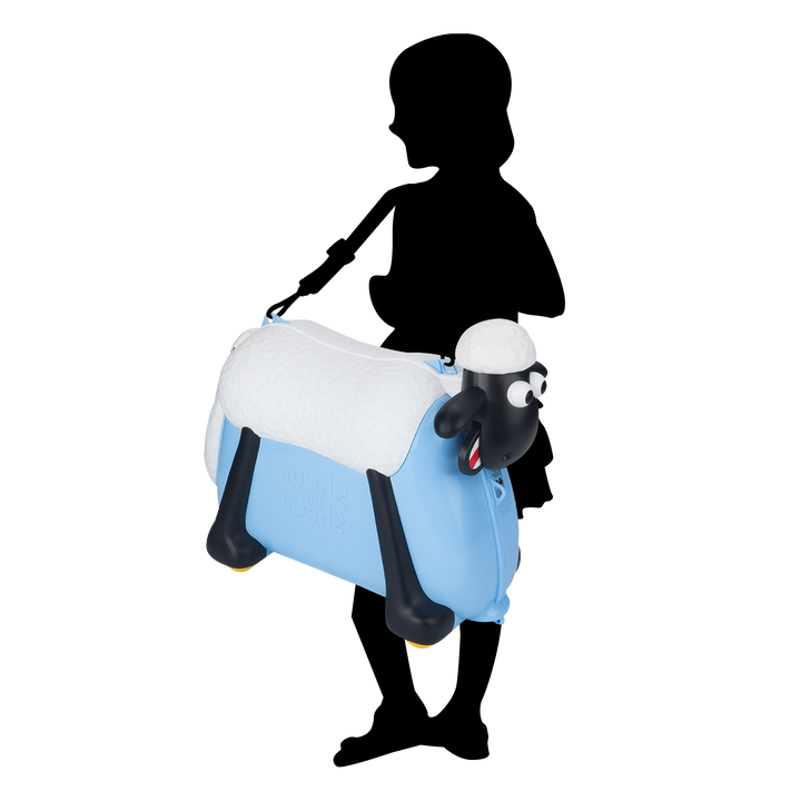 Shaun the Sheep Ride-On Kids Suitcase （Blue） - Fansheep