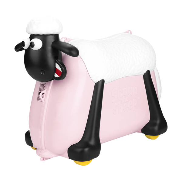 Shaun the Sheep Ride-On Kids Suitcase （Pink）
