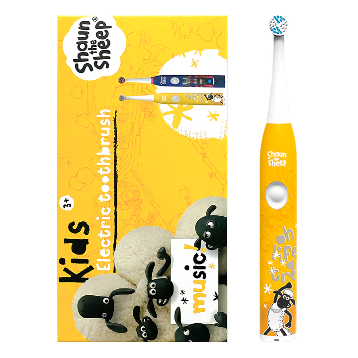 Shaun the Sheep Kids' Electric Toothbrush (Yellow) - Fansheep