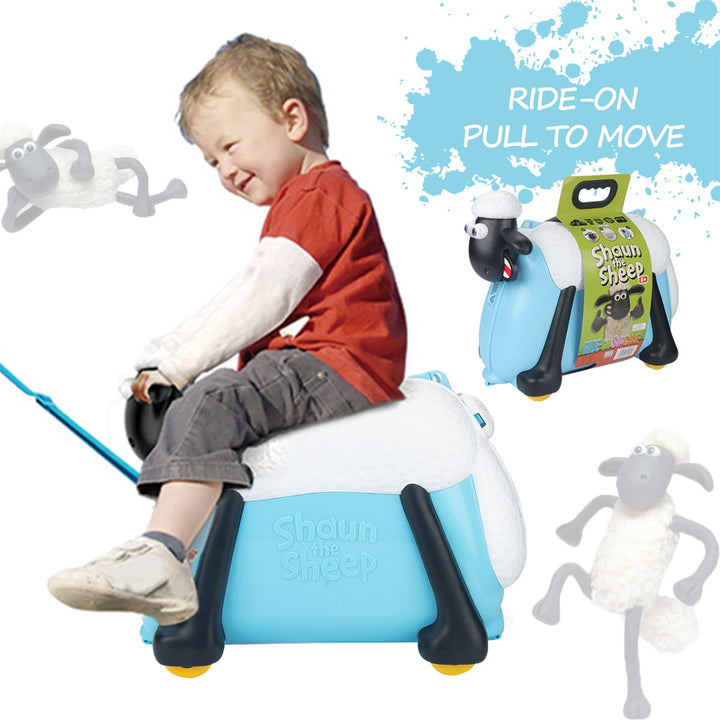 Shaun the Sheep Kids' Ride-on Suitcase & Monchi Backpack Combo（British） - Fansheep