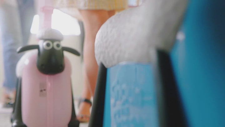 Shaun the Sheep Kids' Ride-on Suitcase & Monchi Backpack Combo（Blue） - Fansheep